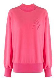 The Attico embroidered-motif sweatshirt - Rosa