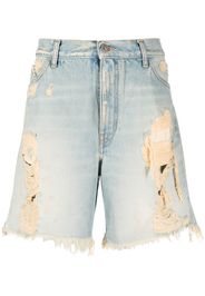 The Attico Shorts denim Eugenia - Blu