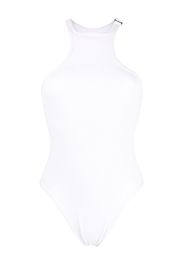 The Attico racerback ribbed swimsuit - Bianco