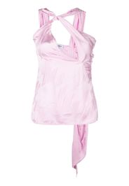 The Attico Blusa con dettaglio cut-out - Rosa