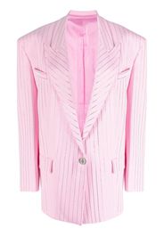 The Attico Blazer monopetto gessato - Rosa