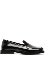 The Attico Micol asymmetric-toe leather loafers - Nero