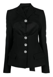 The Attico Blazer monopetto Gwenda - Nero