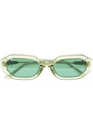 The Attico Irene oval-frame sunglasses - Verde