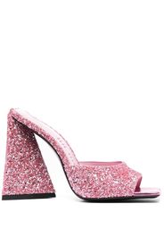 The Attico Devon 115mm sequin embellished mules - Rosa