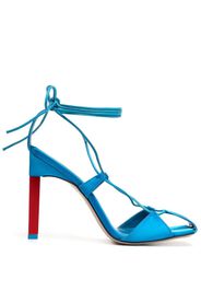 The Attico Adele 105mm lace-up sandals - Blu