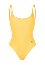 The Attico logo-print swimsuit - Giallo