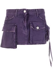 The Attico Fay denim miniskirt - Viola