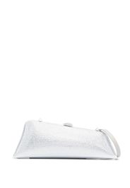 The Attico Long Night crystal-embellished clutch bag - Grigio