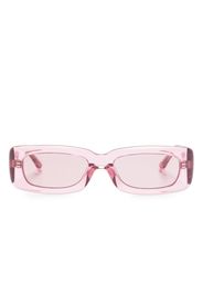 The Attico Mini Marfa rectangle-frame sunglasses - Rosa