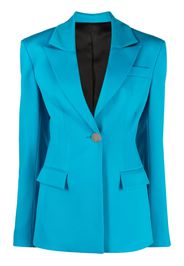 The Attico peak-lapel virgin-wool blazer - Blu