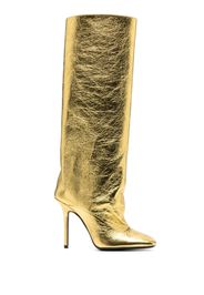 The Attico Sienna 105mm knee-high boots - Oro