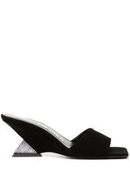 The Attico Cheope 60mm wedge mules - Nero