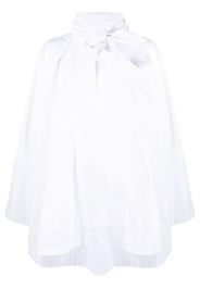 The Attico bow-neck cotton blouse - Bianco