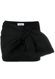 The Attico Daiki tie-knit mini skirt - Nero