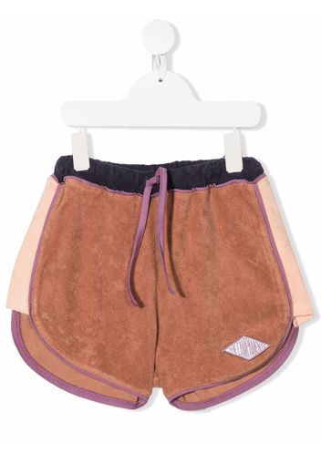 The campamento logo-patch detail shorts - Marrone