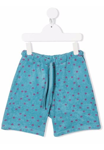 The campamento terry polka dot shorts - Blu