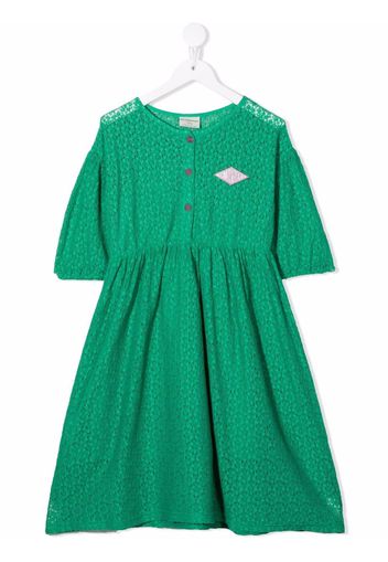 The campamento chest logo-patch dress - Verde