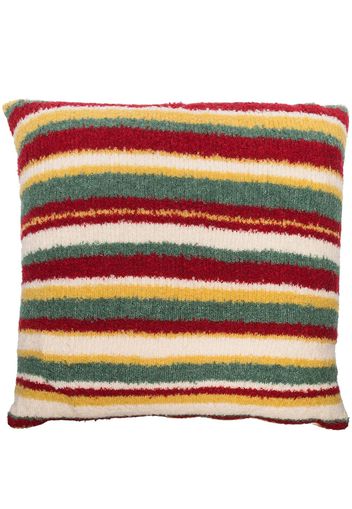 The Elder Statesman Teddy Stripe knitted cushion - Giallo