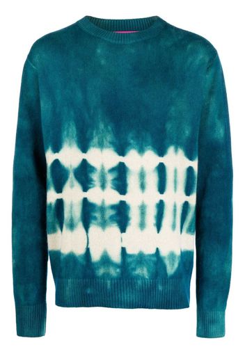 The Elder Statesman tie-dye cashmere sweater - Blu