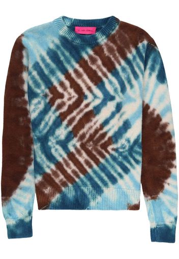 The Elder Statesman zigzag crew-neck jumper - Marrone