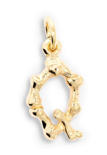 The Great Frog Ciondolo Alphabones Letter Q in oro 18kt