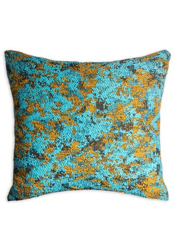 The House of Lyria Asinara cable-knit cotton cushion - Blu