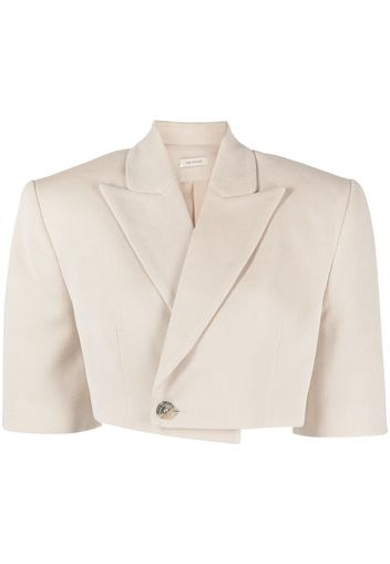 The Mannei Blazer crop Wjosa a maniche corte - Toni neutri