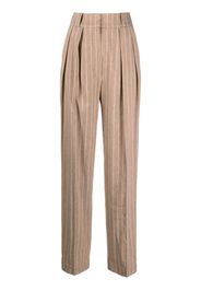 The Mannei high-waisted tapered trousers - Toni neutri