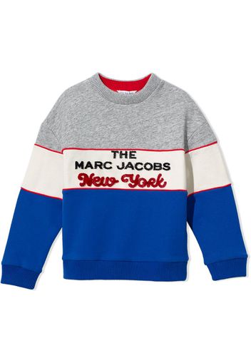 color-block logo sweatshirt