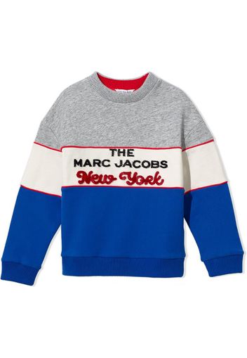 colour-block logo sweatshirt