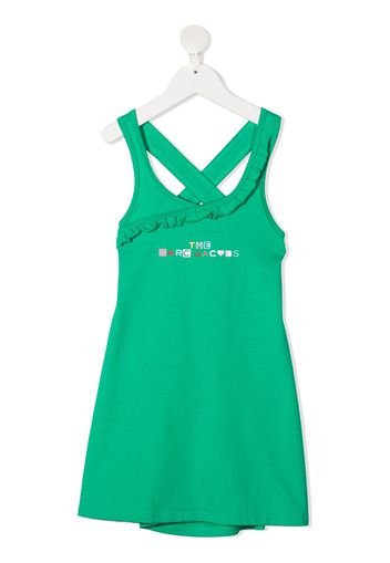 The Marc Jacobs Kids Vestito smanicato con stampa - Verde