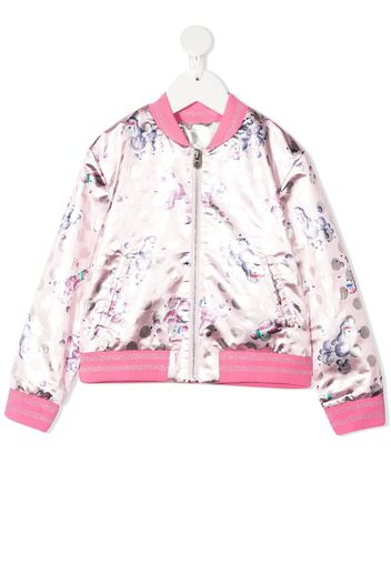 The Marc Jacobs Kids Bomber con stampa - Rosa