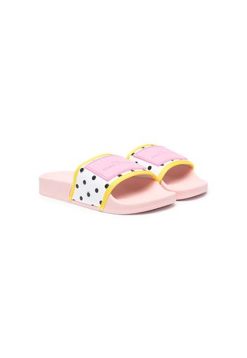 The Marc Jacobs Kids Slides a pois - Rosa