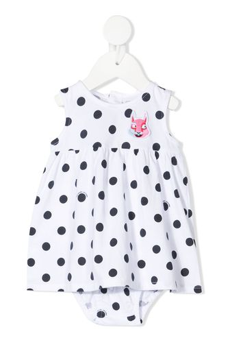 The Marc Jacobs Kids Vestito a pois - Bianco