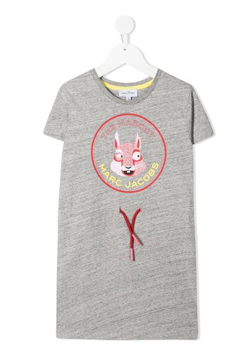 The Marc Jacobs Kids Vestito modello T-shirt con stampa - Grigio