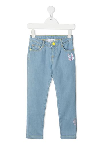 The Marc Jacobs Kids Jeans skinny con ricamo - Blu