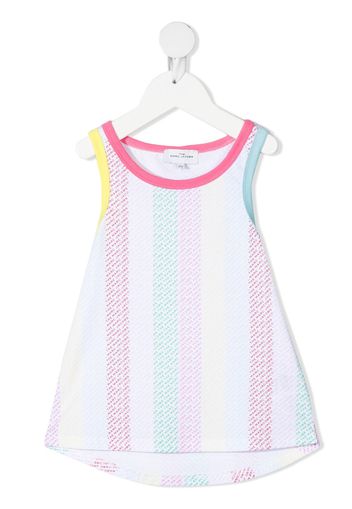 The Marc Jacobs Kids Top smanicato con stampa - Bianco