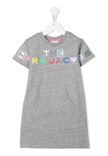 The Marc Jacobs Kids Vestito modello T-shirt con stampa - Grigio