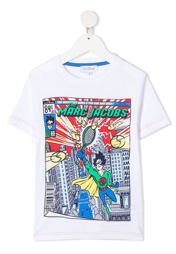 The Marc Jacobs Kids cartoon print t-shirt - Bianco