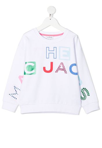 The Marc Jacobs Kids Felpa con stampa - Bianco