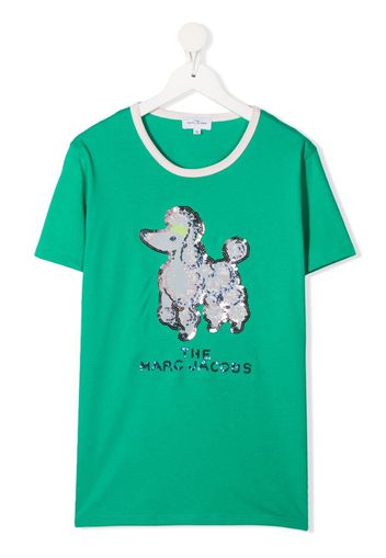 The Marc Jacobs Kids poodle-detail T-shirt - Verde