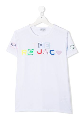 The Marc Jacobs Kids TEEN logo-embellished T-shirt - Bianco