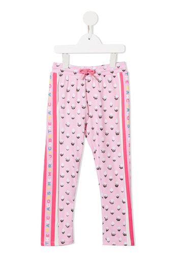 The Marc Jacobs Kids abstract-print track trousers - Rosa