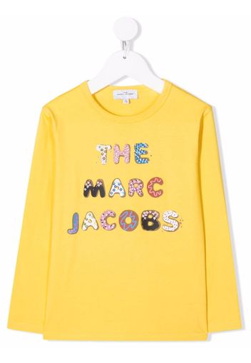 The Marc Jacobs Kids logo-print cotton T-Shirt - Giallo