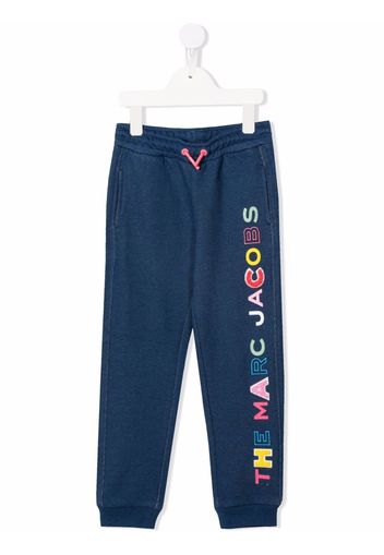 The Marc Jacobs Kids logo-print track pants - Blu