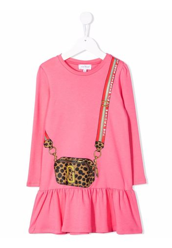 The Marc Jacobs Kids graphic-print flared dress - Rosa