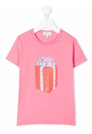 The Marc Jacobs Kids gift-print T-shirt - Rosa