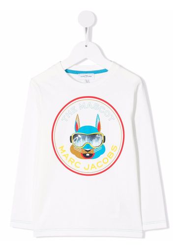 The Marc Jacobs Kids Mascot-print T-shirt - Bianco