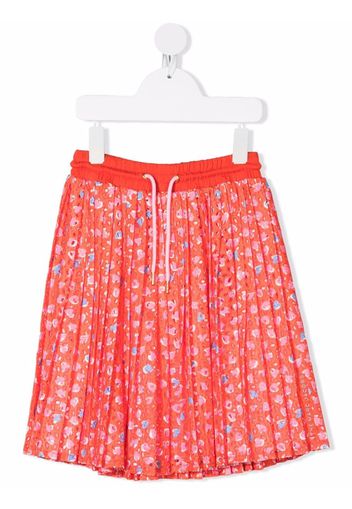 The Marc Jacobs Kids heart-print pleated skirt - Rosso